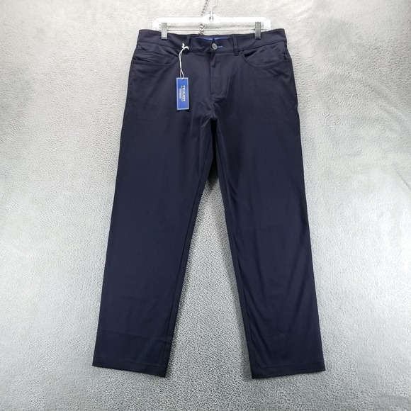 Twillory Pants Mens 34x30 Blue Chino Tapered Performance Travel Technical